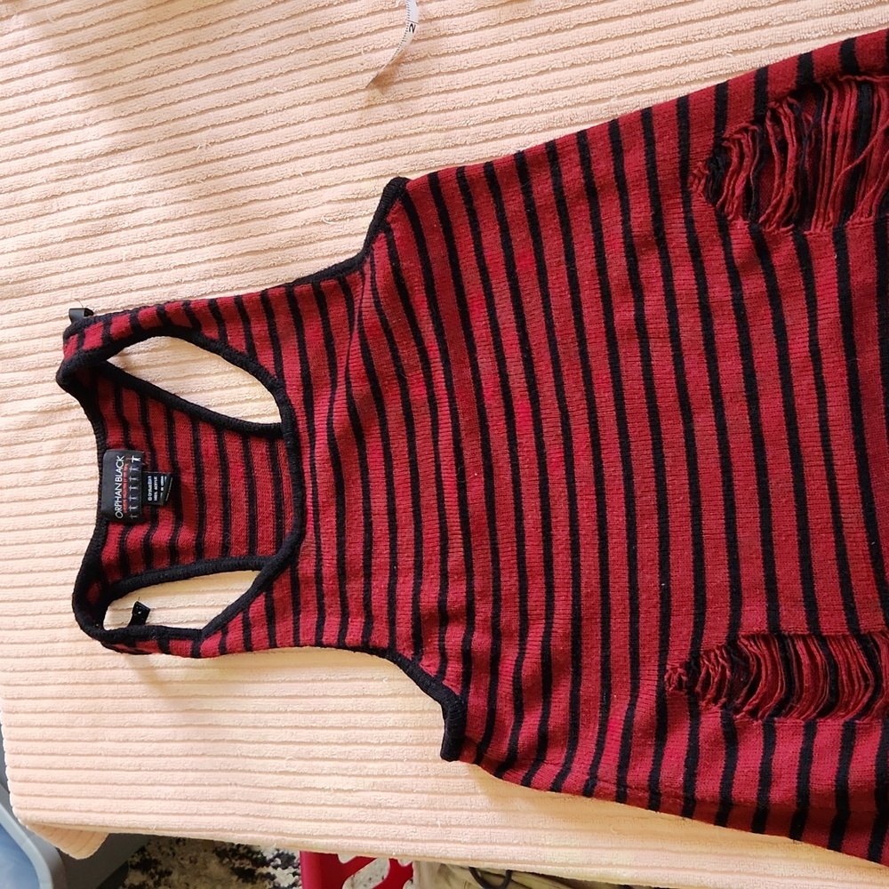 NWOT orphan black striped top medium